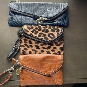 Henri Bendel clutches - 2 wristlets and one envelope clutch